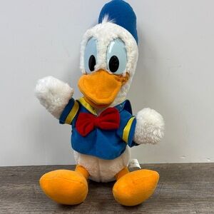 Donald Duck Plush Toy | Vintage Disney Mattel Stuffed Animal | Approx. 14”